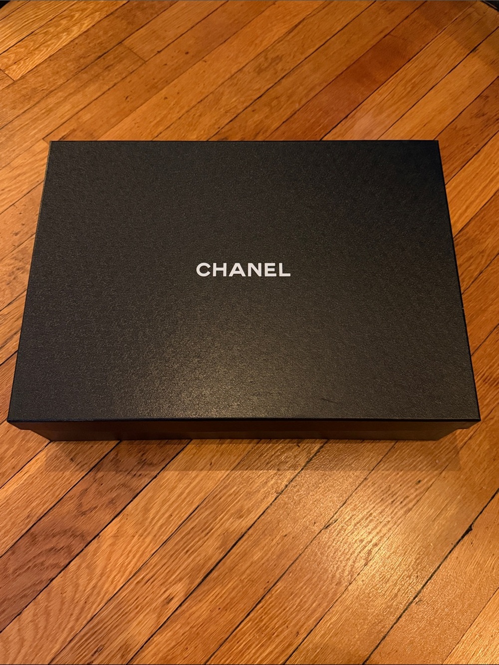 Authentic CHANEL Large Gift / Storage Box + 2 Dust Bags — Complete Set